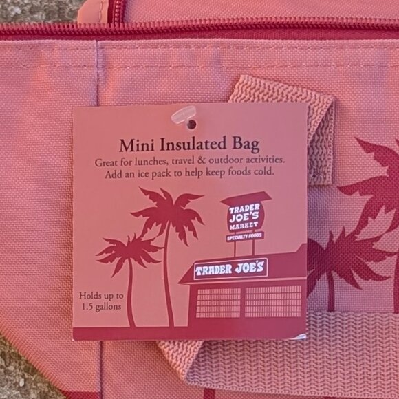 Trader Joe’s Mini Reusable PEACH 🍑 Insulated Cooler Bag -NEW - Picture 3 of 4